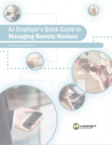 Cover of the document titled An Employer's Quick Guide to Managing Remote Workers