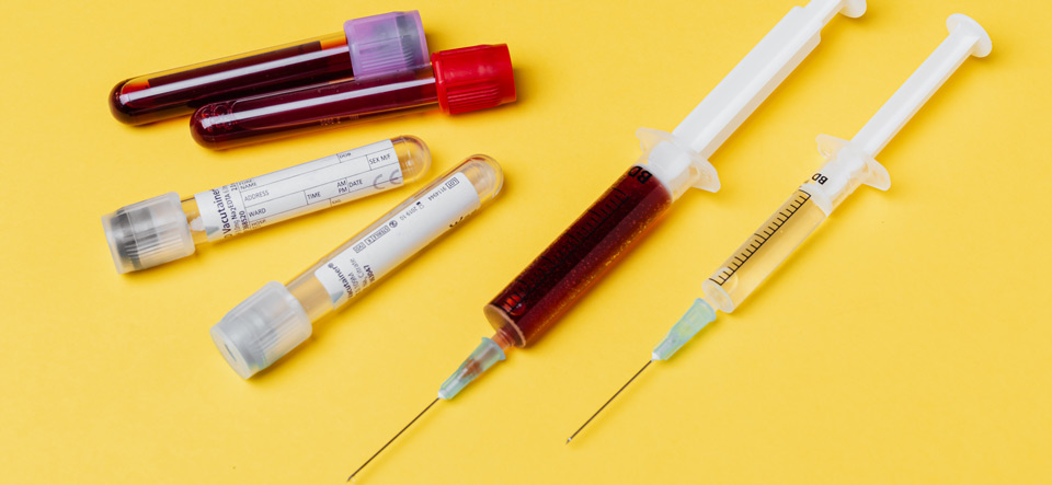 Blood draw needles, tubes, and testing items