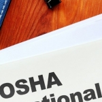 OSHA document on a desk