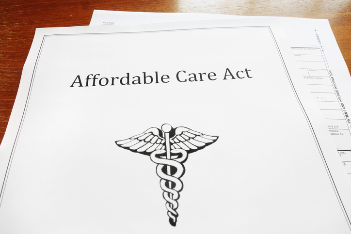 Affordable Care Act / Obamacare document on a desk